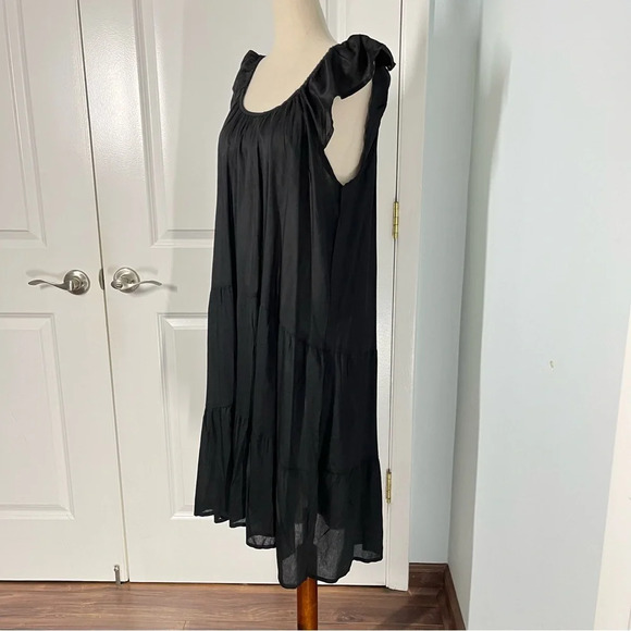 Raviya black see through tiered cover up size S - Picture 8 of 11